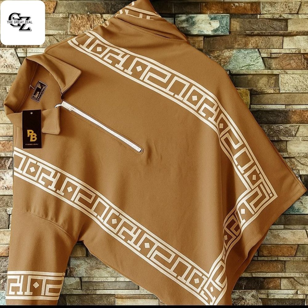 The Great Zeal Printed Zipped Collar T-Shirt