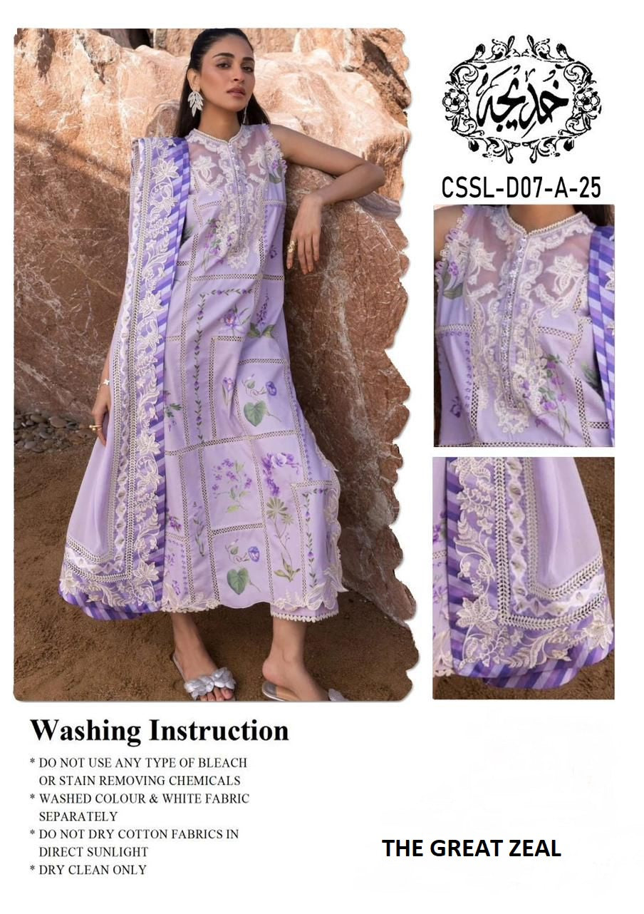 Crimson Lawn Collection 2025 – CSSL-D07-A-25 Heavy Embroidered 3-Piece Suit