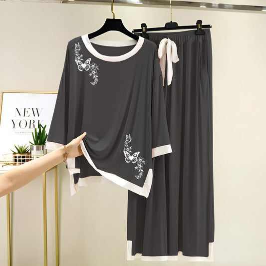 Fresh Cotton Jersey Printed Night Suit – Women’s Medium & Large