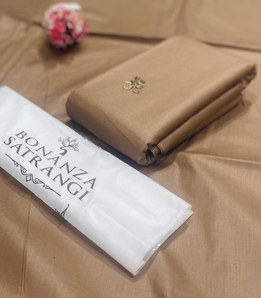 Bonanza Satrangi Men’s Unstitched Soft Cotton – 4 Meter Suit (12 Colors)