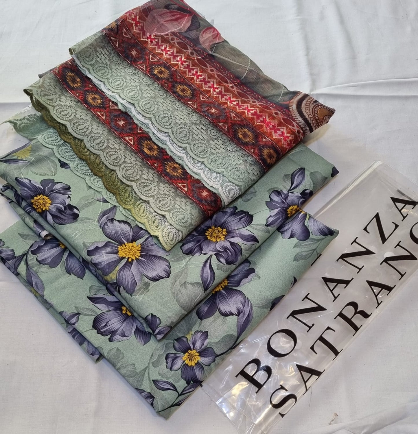 PURE Swiss Lawn 3-Piece Collection – Embroidered Digital Print