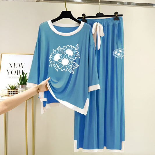 Fresh Cotton Jersey Night Suits