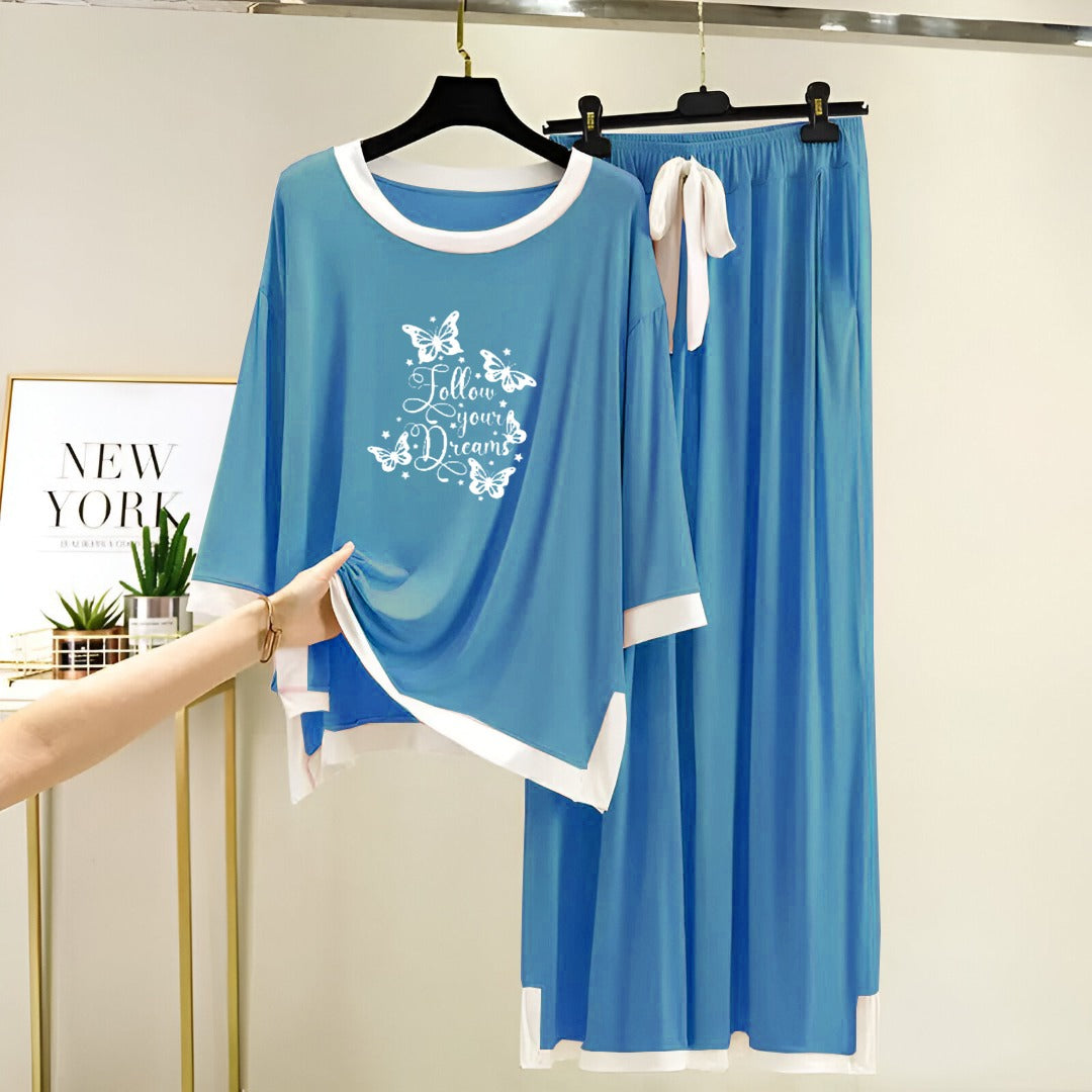 Fresh Cotton Jersey Night Suits