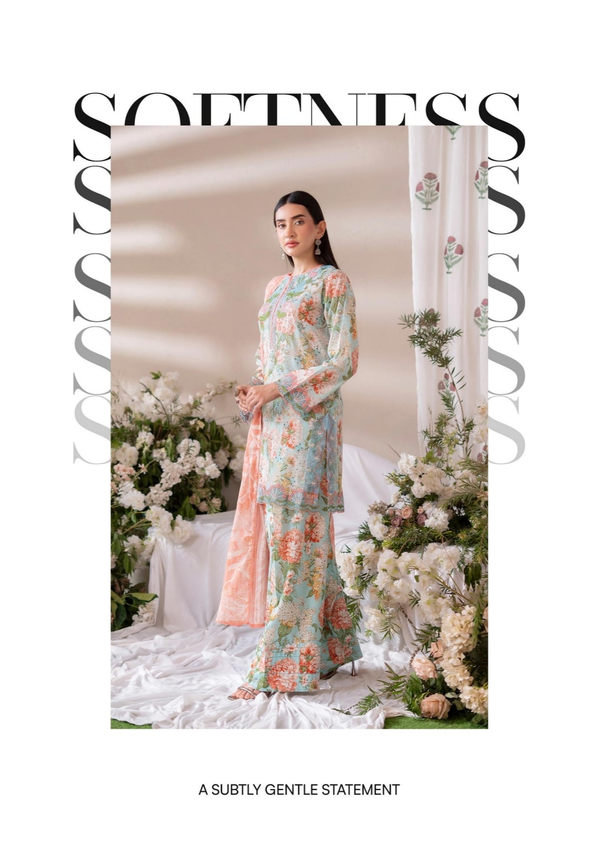 3PC Lawn Printed Suit – Amber Grace