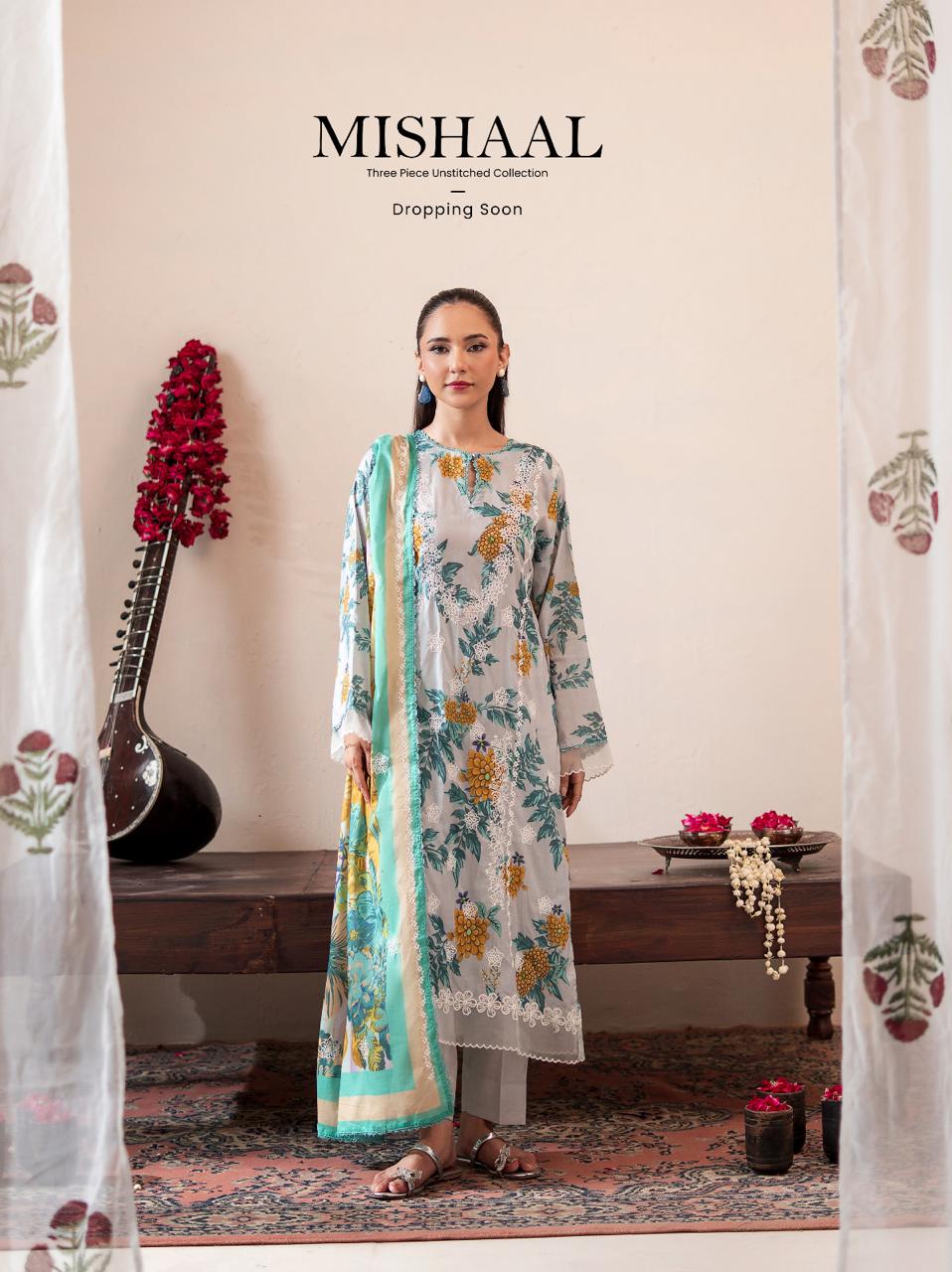 Gul Jee Digital Printed Lawn 3PC Embroidered Suit