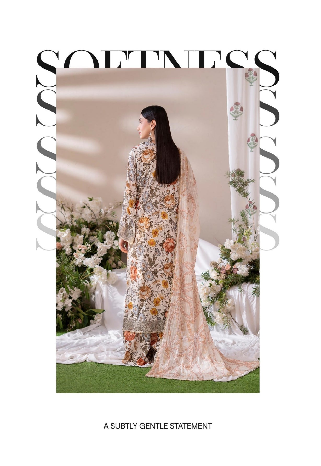 3PC Lawn Printed Suit –Soft Meadow