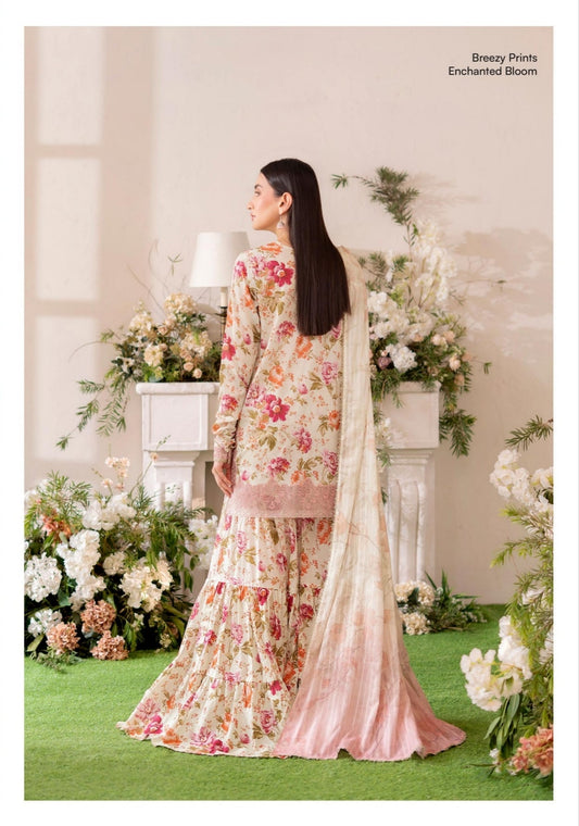 3PC Lawn Printed Suit – Soft Aura