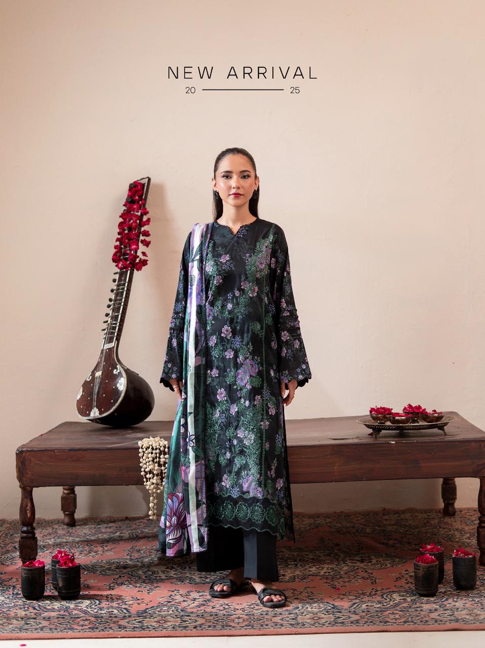 Summer Digital Printed Lawn Embroidered 3PC Suit