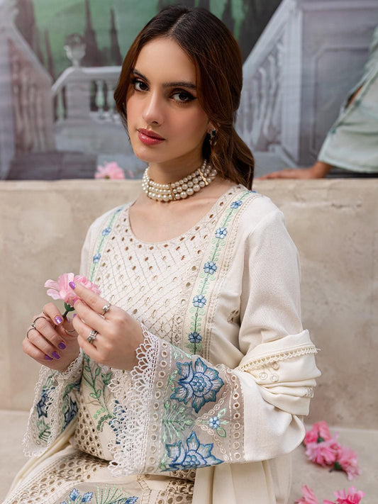 Jazmin Chikankari Edition | Cotton Lawn Embroidered Dress 2025