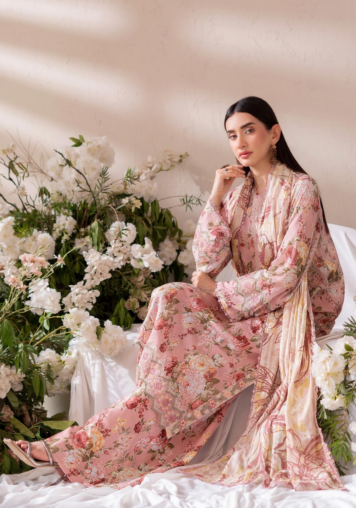 3PC Lawn Printed Suit – Crystal Veil