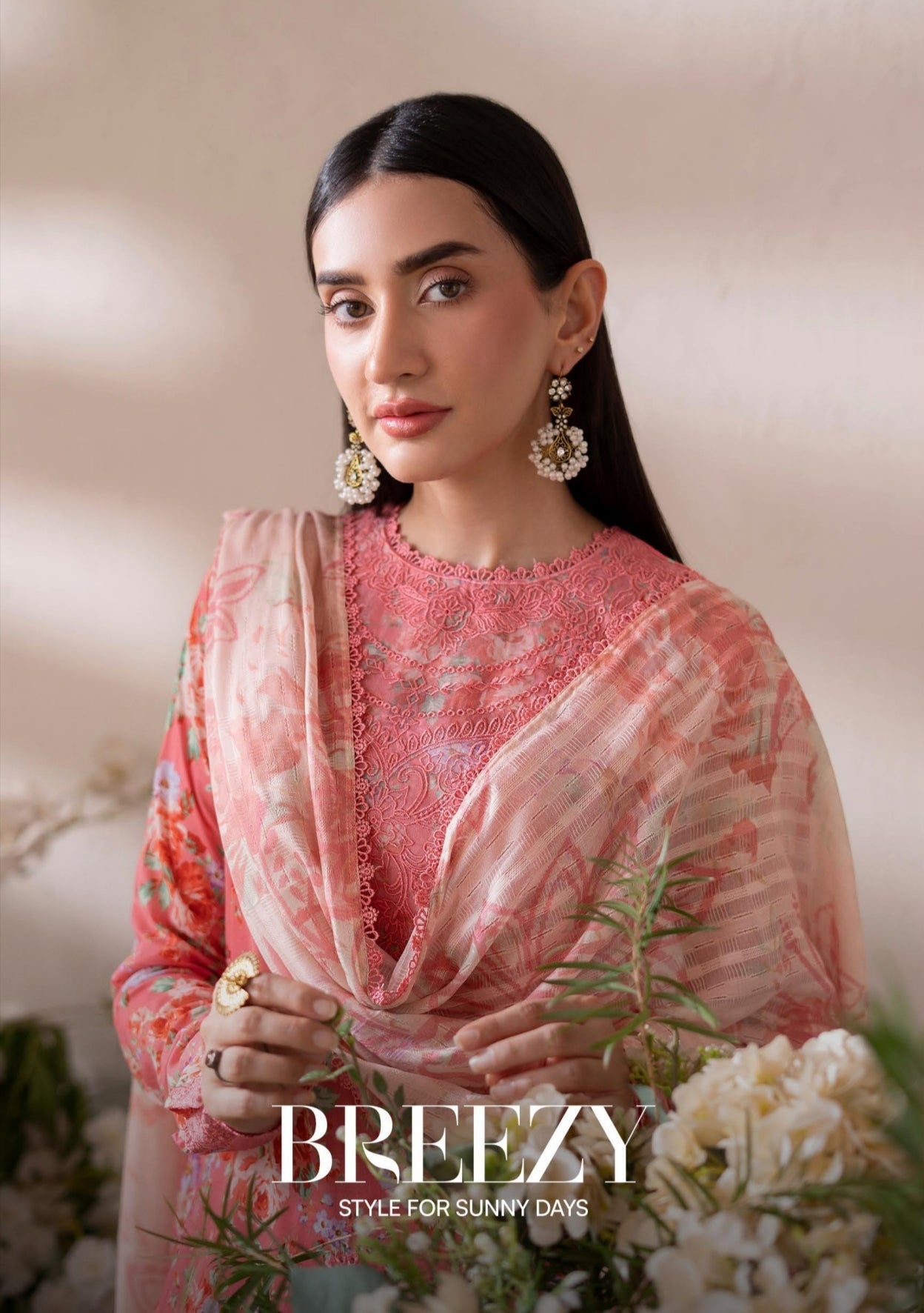 3PC Lawn Printed Suit – Midnight Rose