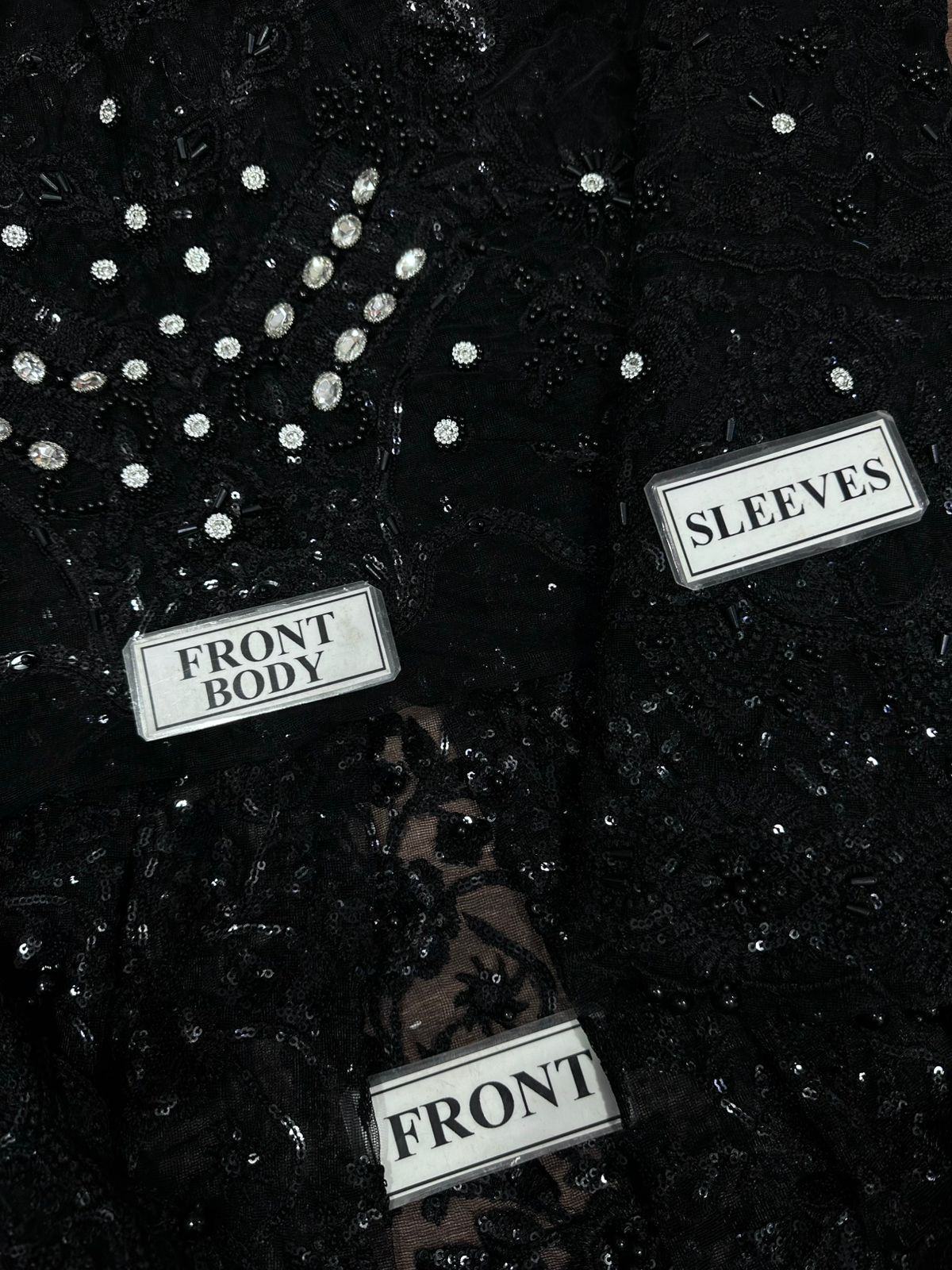 Serene Embroidered Net Frock Replica – 2PC