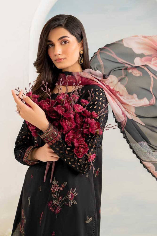 Iznik Luxury Lawn Collection – Embroidered 3PC Suit with Silk Digital Dupatta