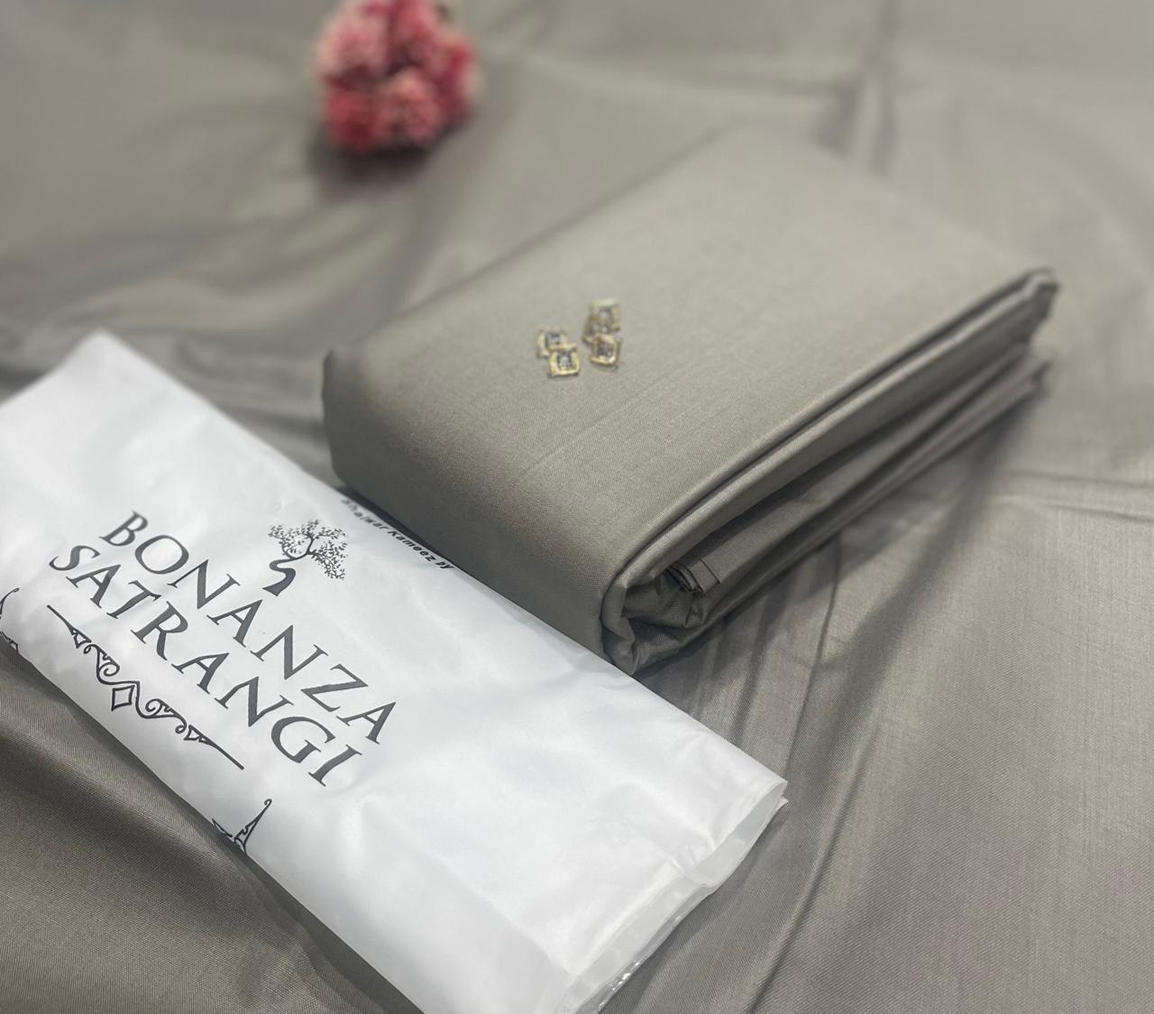 Bonanza Satrangi Men’s Unstitched Soft Cotton – 4 Meter Suit (12 Colors)