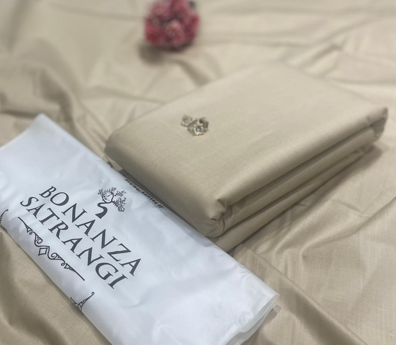 Bonanza Satrangi Men’s Unstitched Soft Cotton – 4 Meter Suit (12 Colors)