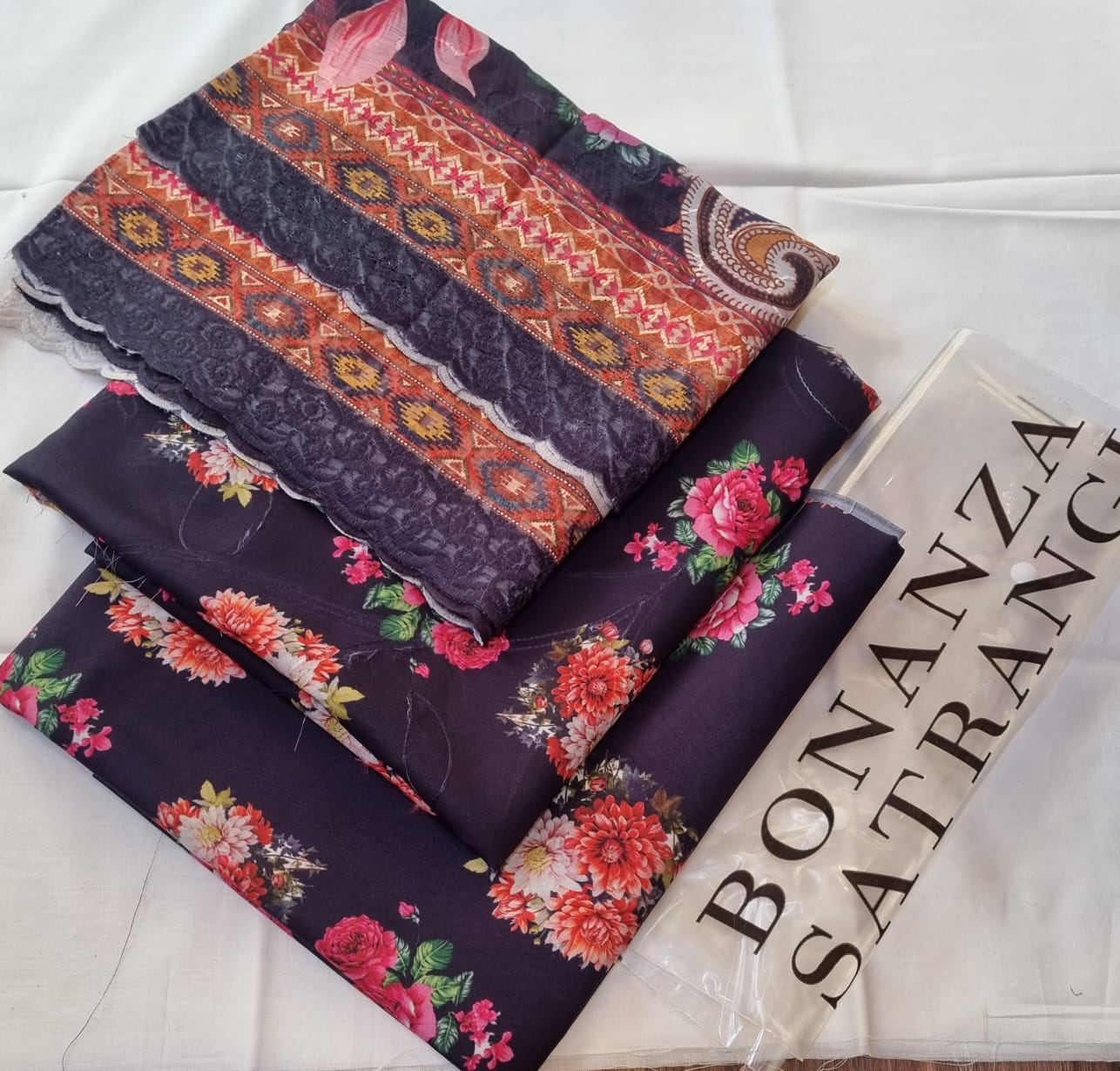PURE Swiss Lawn 3-Piece Collection – Embroidered Digital Print