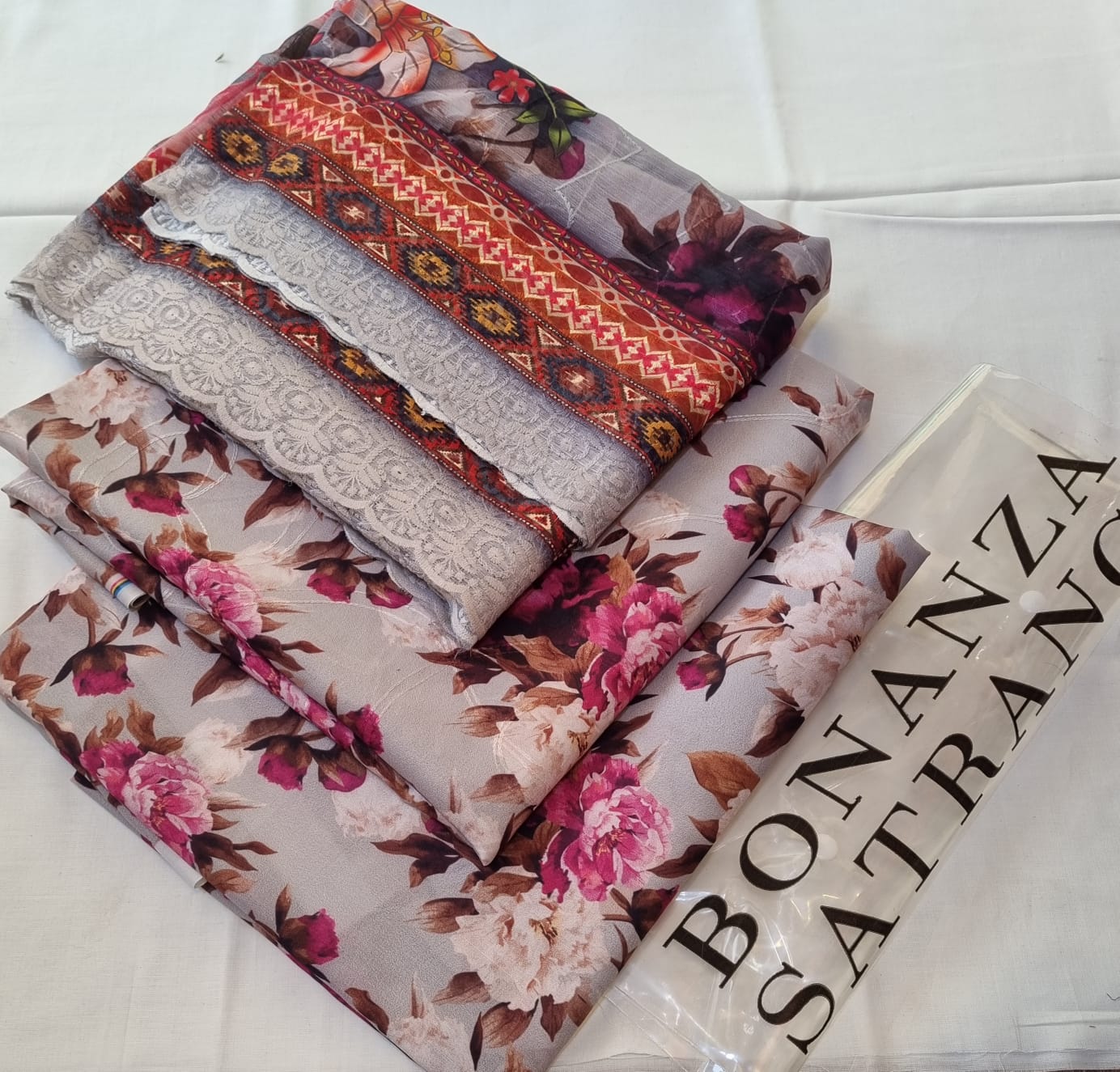 PURE Swiss Lawn 3-Piece Collection – Embroidered Digital Print