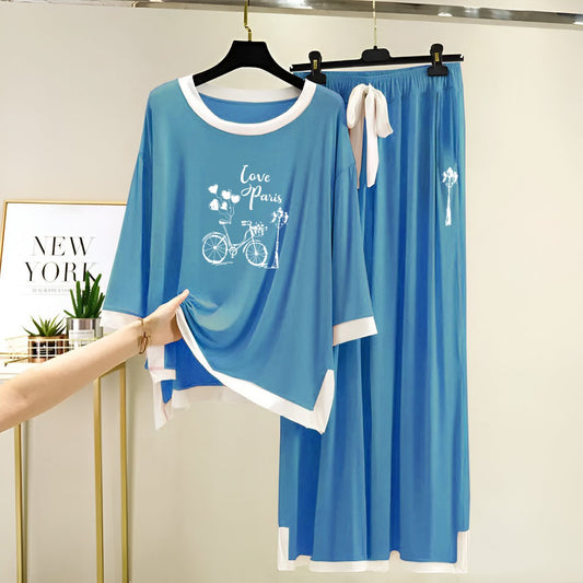 Fresh Cotton Jersey Night Suits
