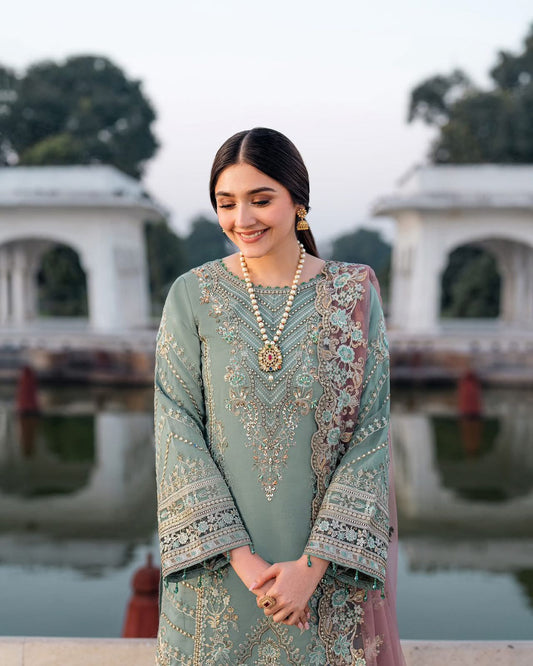 Imrozia Design 2447 – Semi Pure Chiffon Embroidered Luxury Suit