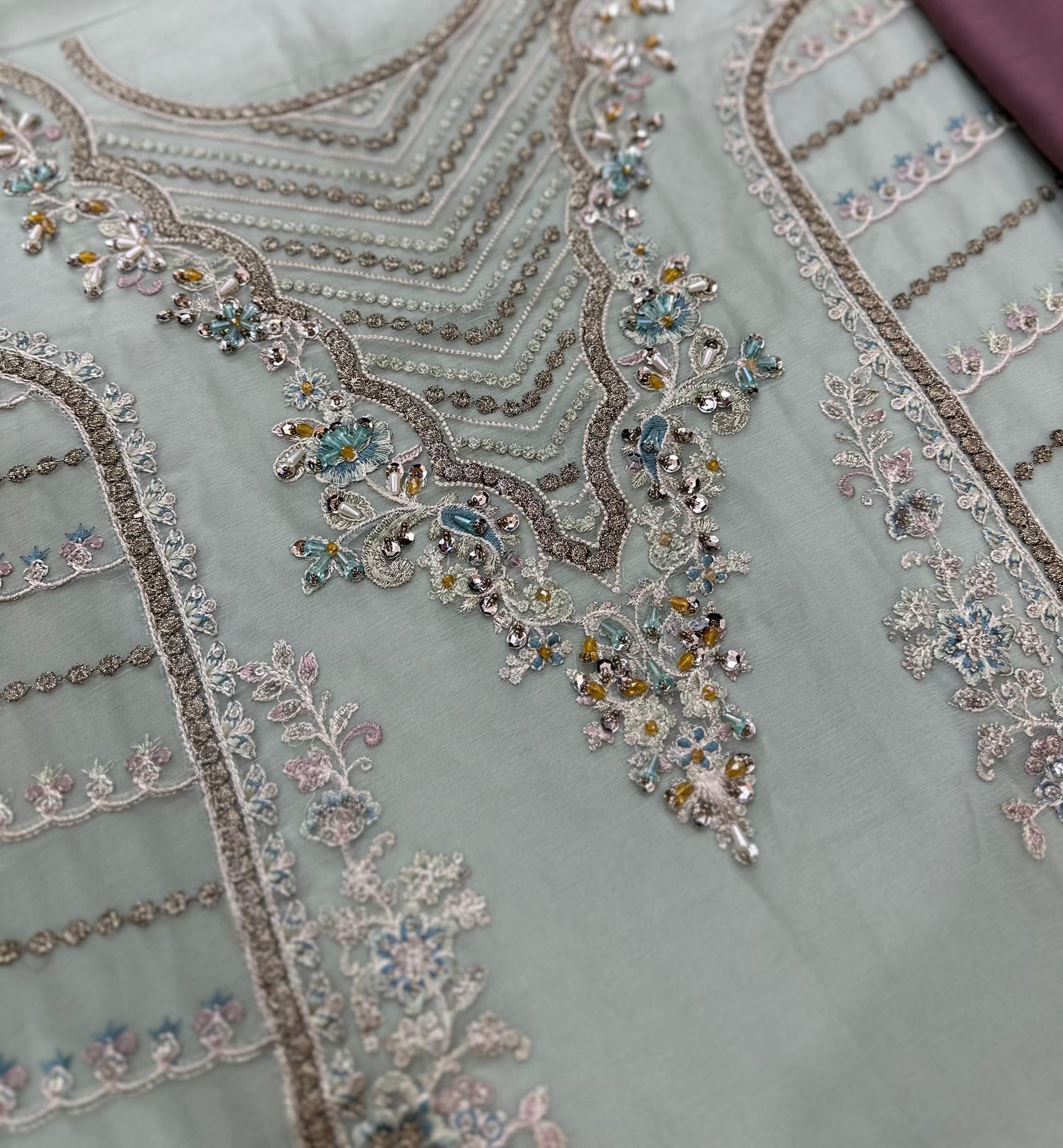 Imrozia Design 2447 – Semi Pure Chiffon Embroidered Luxury Suit