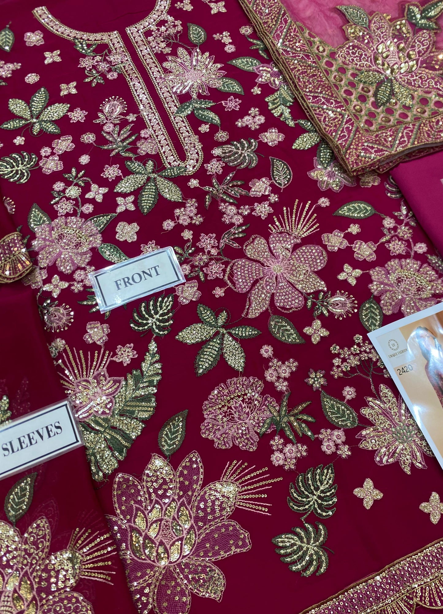 Jazmin Semi Pure Chiffon Embroidered 3PC Suit