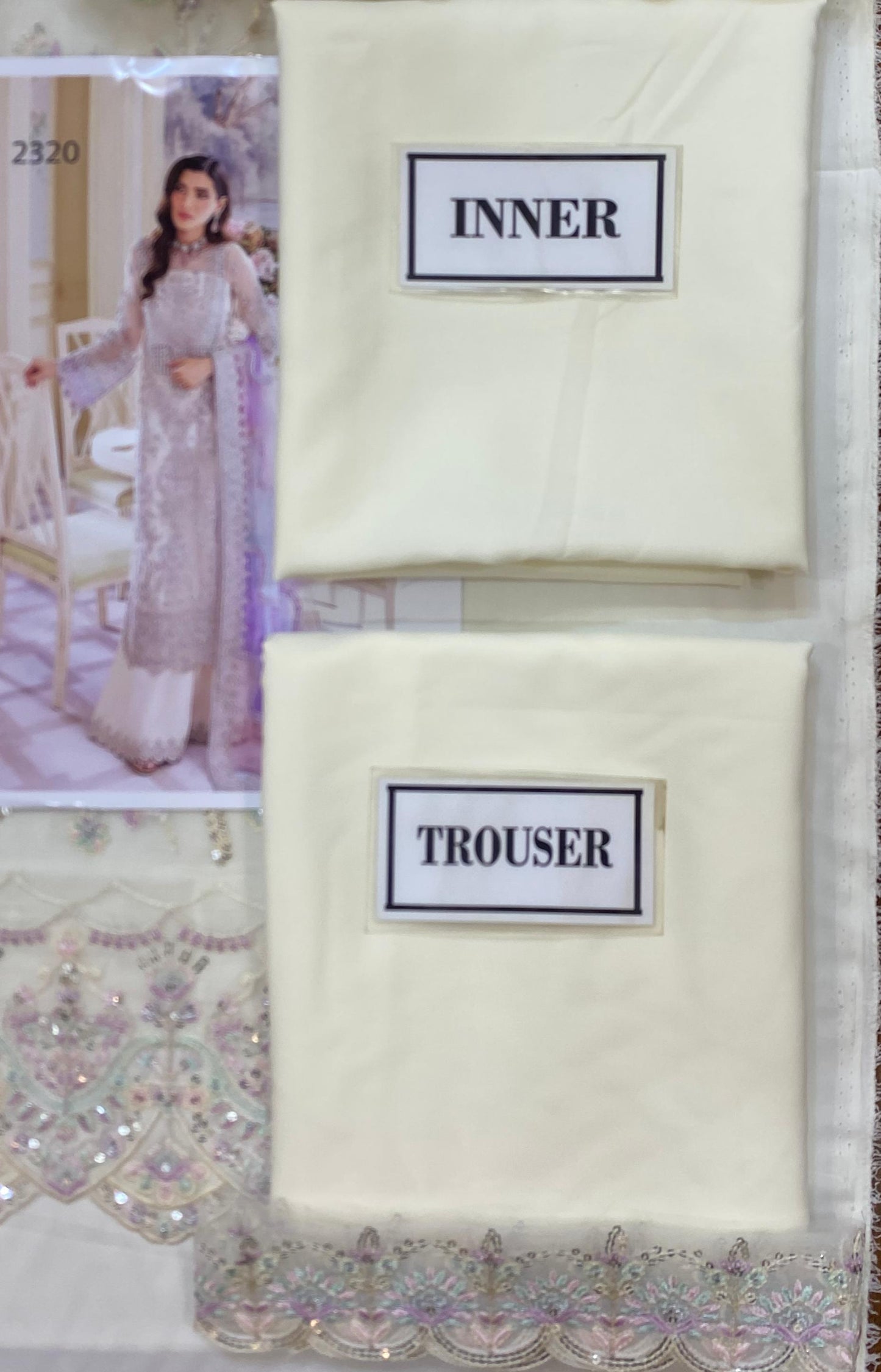 Kanwal Malik Design 2320 – Luxury Bamber Chiffon Embroidered Suit