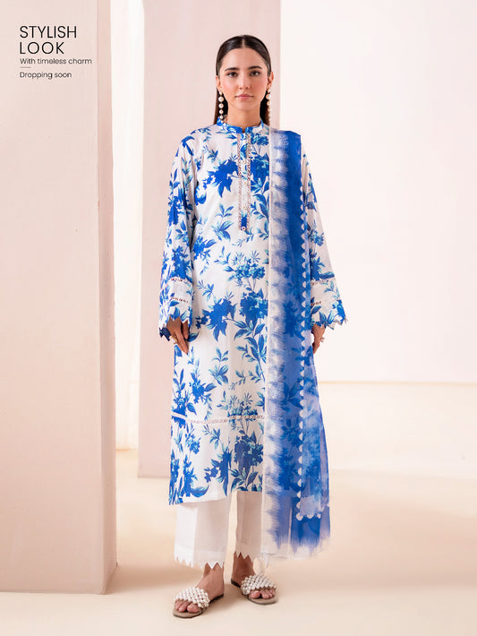 Floreena | Premium 3PC Digital Printed Lawn Suit