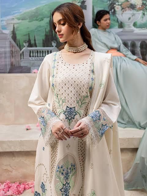 Jazmin Chikankari Edition | Cotton Lawn Embroidered Dress 2025