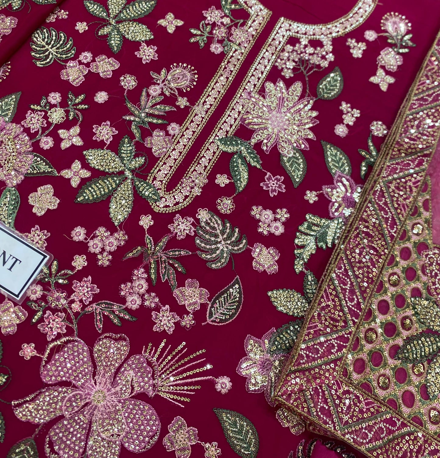 Jazmin Semi Pure Chiffon Embroidered 3PC Suit