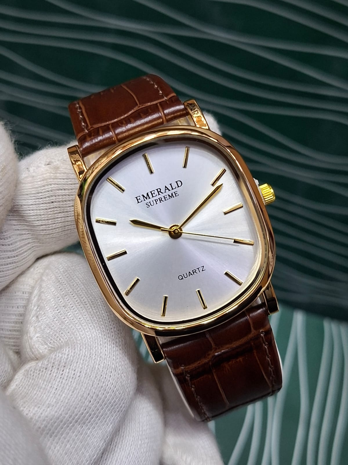 Emerald Supreme Original Quartz Watch – Brown Leather Strap | Premium Men’s Wristwatch