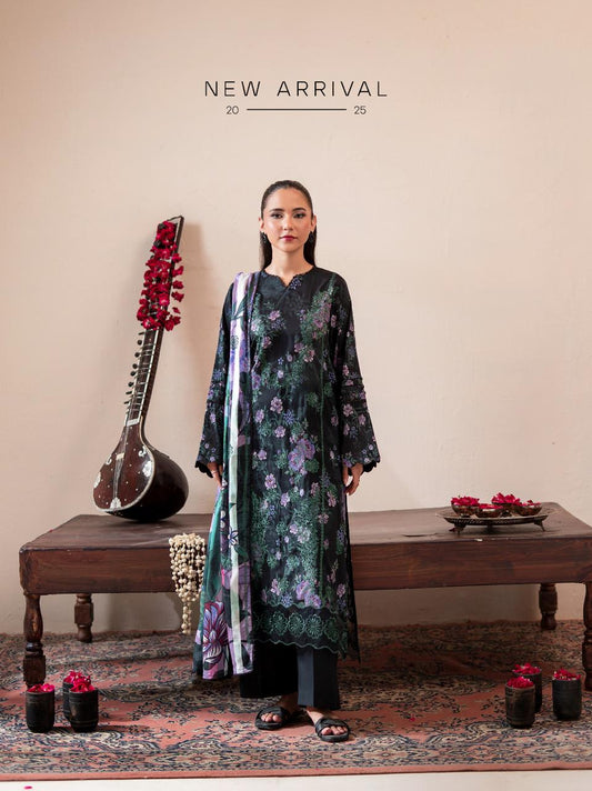 Summer Digital Printed Lawn Embroidered 3PC Suit