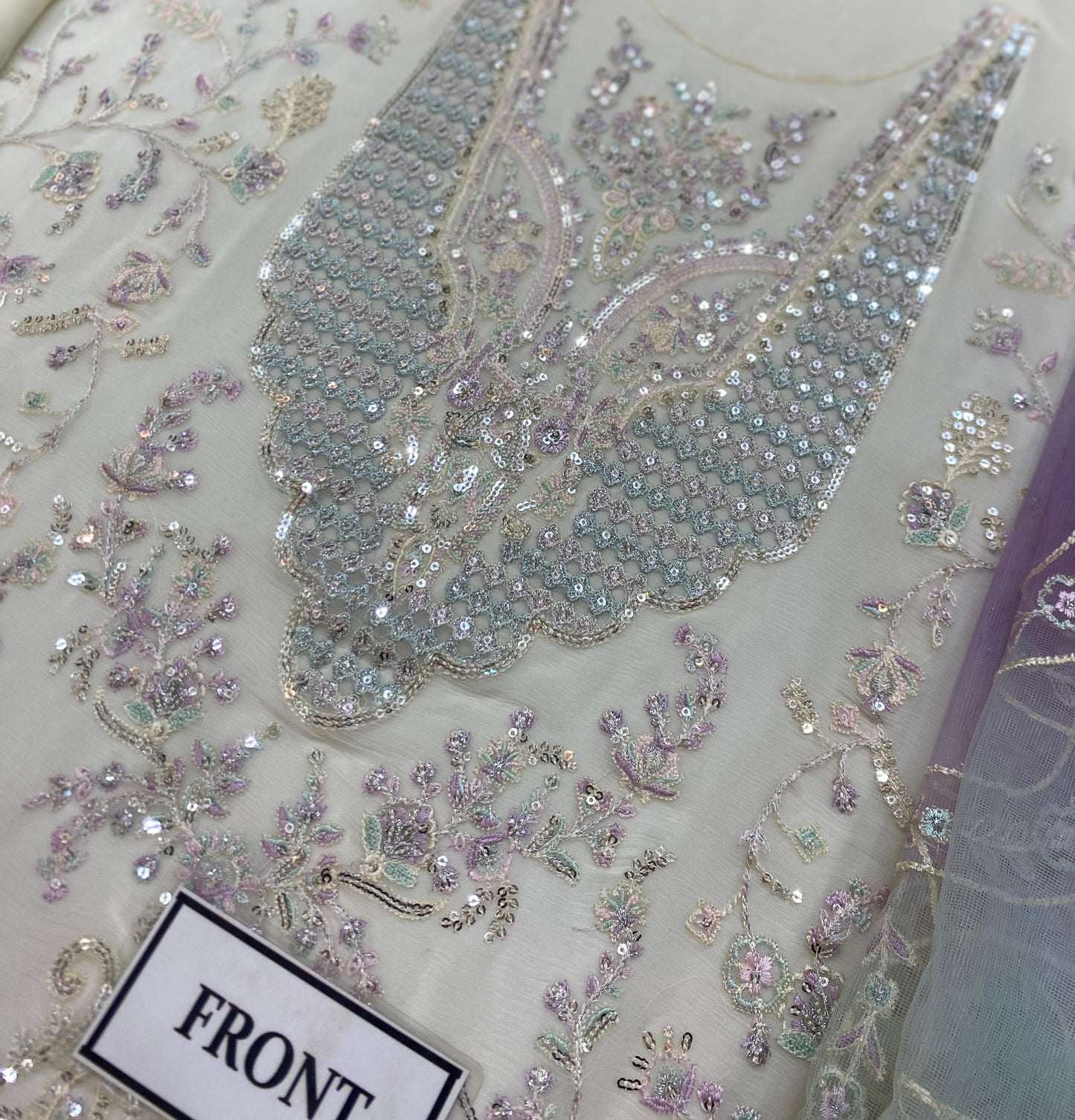 Kanwal Malik Design 2320 – Luxury Bamber Chiffon Embroidered Suit