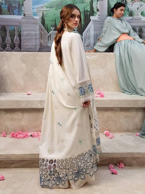 Jazmin Chikankari Edition | Cotton Lawn Embroidered Dress 2025