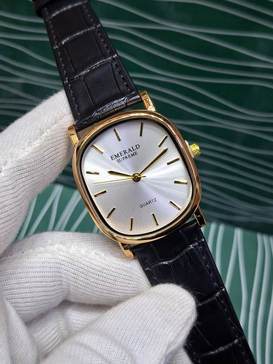 Emerald Supreme Original Quartz Watch – Brown Leather Strap | Premium Men’s Wristwatch