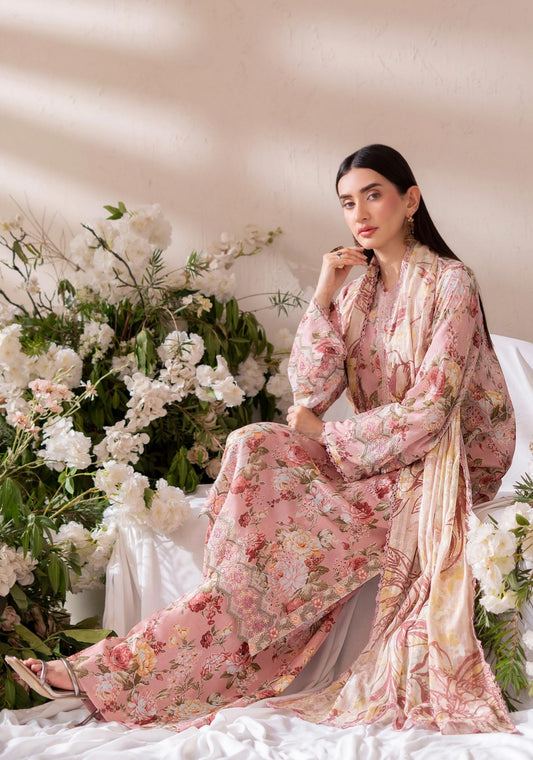 3PC Lawn Printed Suit – Crystal Veil
