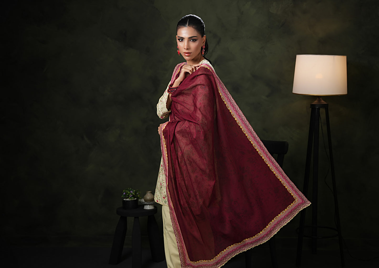 MTF Collection Digital Printed Lawn Suit with Laserkari Embroidery